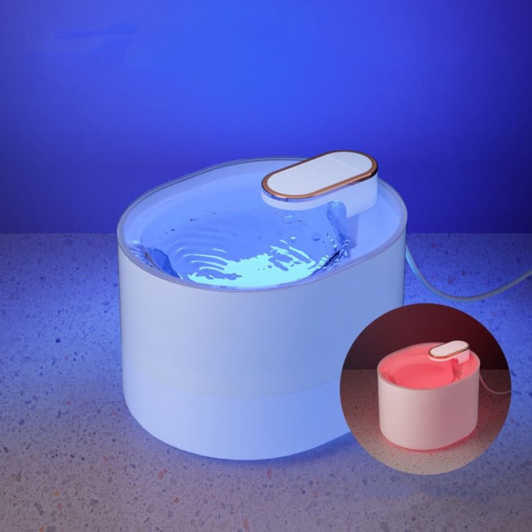 3L Electric Pet Water Dispenser Automatic Cat Water Fountain With Light - Trustpick