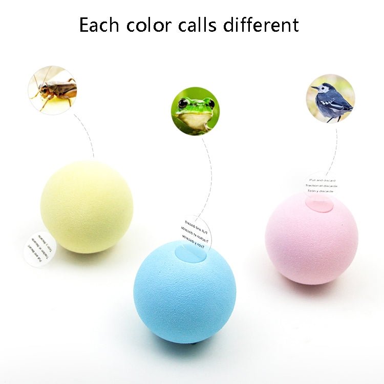 3pcs Funny Cat Toy Ball Simulation Animal Vocal Ball - Trustpick