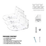 3pcs / Set Acrylic Wall Mount Bracket For Baby Monitor / Safety Camera / Speaker - Trustpick