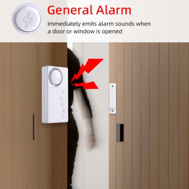 4 in 1 Door Magnet Refrigerator Delayed Door Closing Bell Anti - theft Alarm (3V) - Trustpick