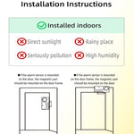 4 in 1 Door Magnet Refrigerator Delayed Door Closing Bell Anti - theft Alarm (3V) - Trustpick