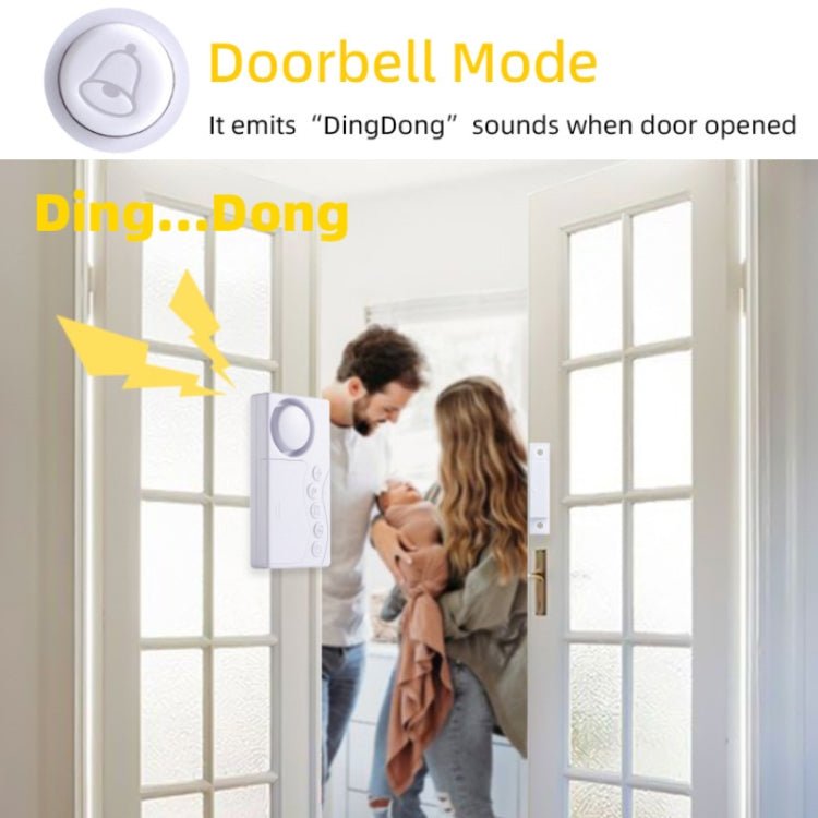 4 in 1 Door Magnet Refrigerator Delayed Door Closing Bell Anti - theft Alarm (3V) - Trustpick
