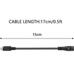 4 Pin DIN Male To DC 5.5x2.1mm Female Power Connection Cable, Length: 0.15m - Trustpick