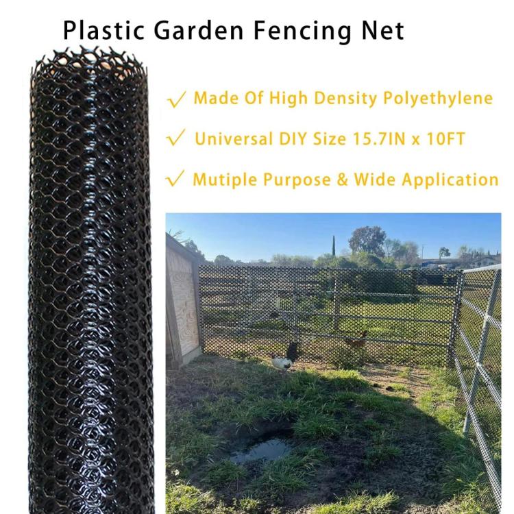 40x300cm Hexagonal Plastic Fence Gardening Flower Poultry Enclosure - Trustpick