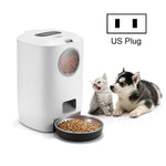 4.5L Smart Pet Cat Dog Bowl Food Automatic Dispenser Feeder With Timer Auto Electronic Feeder With Metal Food Tray - Trustpick