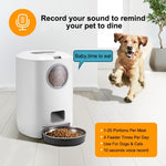 4.5L Smart Pet Cat Dog Bowl Food Automatic Dispenser Feeder With Timer Auto Electronic Feeder With Metal Food Tray - Trustpick