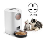 4.5L Smart Pet Cat Dog Bowl Food Automatic Dispenser Feeder With Timer Auto Electronic Feeder With Metal Food Tray - Trustpick