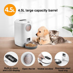 4.5L Smart Pet Cat Dog Bowl Food Automatic Dispenser Feeder With Timer Auto Electronic Feeder With Metal Food Tray - Trustpick