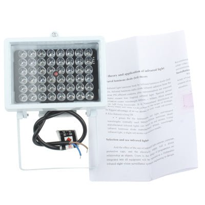 48 LED Auxiliary Light for CCD Camera, IR Distance: 50m (ZT - 48W) , Size: 9x12.5x8cm - Trustpick