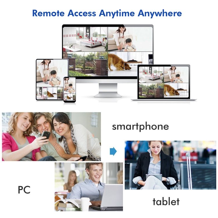 4CH HD 720P 1.0 Mega Pixel 2.4GHz WiFi IP Bullet Camera + NVR Kit - Trustpick