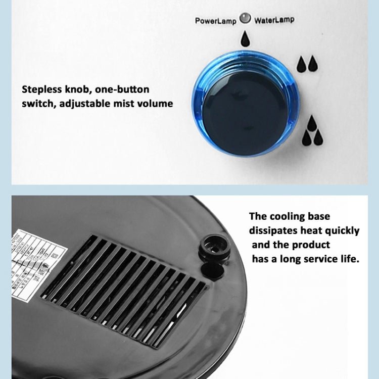 4L Reptile Humidifier Fogger Cool Mist Fog Mister with Tube for Tortoise Habita - Trustpick