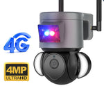 4MP 4G Smart Security Floodlight Camera Support Two - way Audio / Night Vision - Trustpick