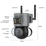 4MP 4G Smart Security Floodlight Camera Support Two - way Audio / Night Vision - Trustpick