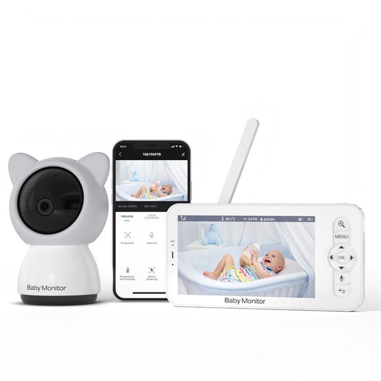5 Inch HD Baby Monitor Wireless Wifi Baby Care Camera - Trustpick