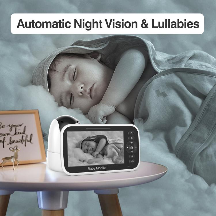 5 inch LCD Screen Auto Night Vision Baby Monitor - Trustpick