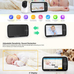 5 inch LCD Screen Auto Night Vision Baby Monitor - Trustpick