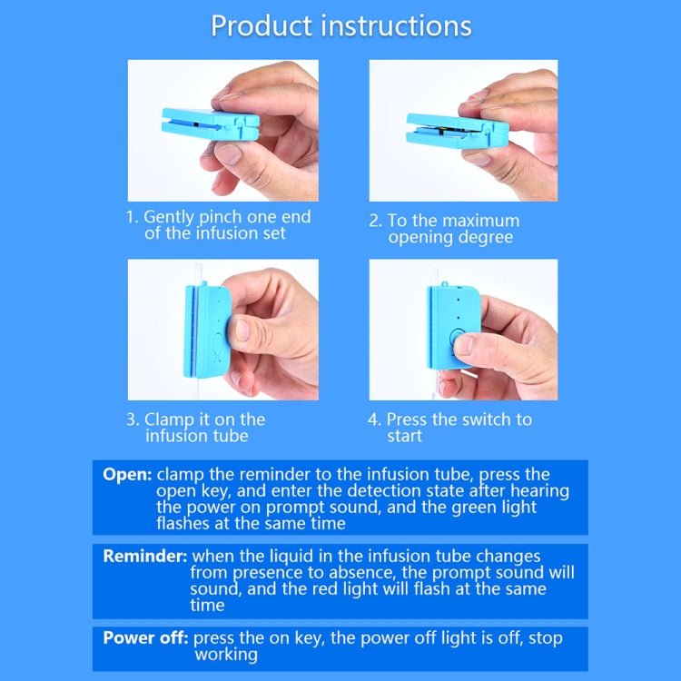 5 PCS BJYSY - 001 Infusion Reminder Alarm Sensor Monitor Hospital Security - Trustpick