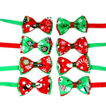 5 PCS Christmas Holiday Pet Cat Dog Collar Bow Tie Adjustable Neck Strap Cat Dog Grooming Accessories Pet Product - Trustpick