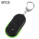 5 PCS Portable Anti - Lost Alarm Key Finder Wireless Whistle Sound LED Light Locator Finder - Trustpick