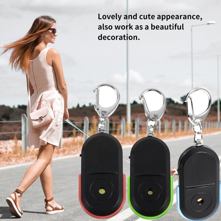 5 PCS Portable Anti - Lost Alarm Key Finder Wireless Whistle Sound LED Light Locator Finder - Trustpick