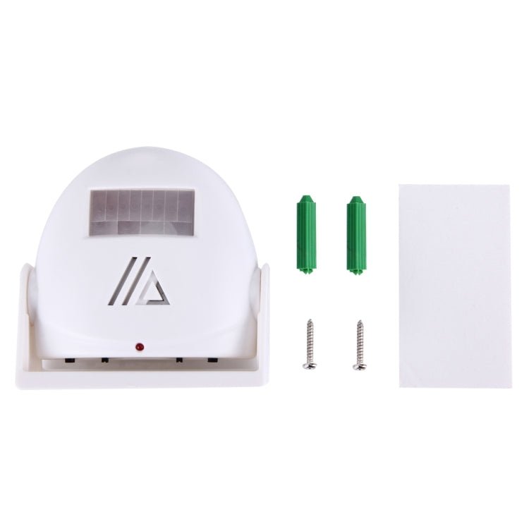 5301 Wireless Infrared Motion Sensor Welcome Alarm Intelligent Greeting Warning Doorbell, IR Distance: 10m - Trustpick