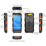 5.5 inch Android 10 IP65 RFID Handheld Industrial Data Terminal Barcode Scanner, Style: NFC UHF + 2D Head - Trustpick