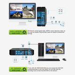 633H2 / A 1080P 3.6mm Lens CCTV DVR Surveillance System IP66 Weatherproof Indoor Security Bullet Camera with 6 LED Array, Support Night Vision - Trustpick