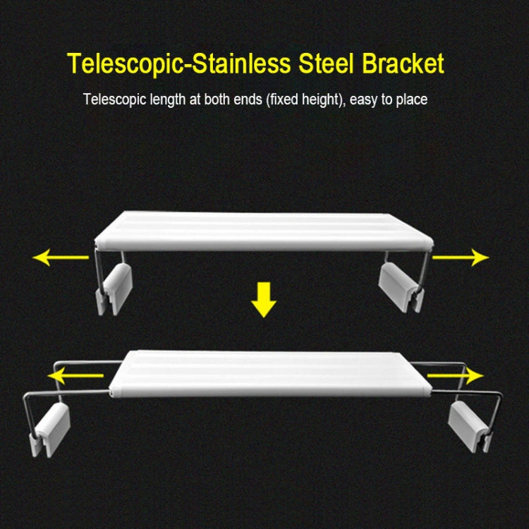 XY-60K Three Rows Aquarium Glass Fish Tank LED Aquatic Bracket Lamp, US Plug, XY-60K Three Rows