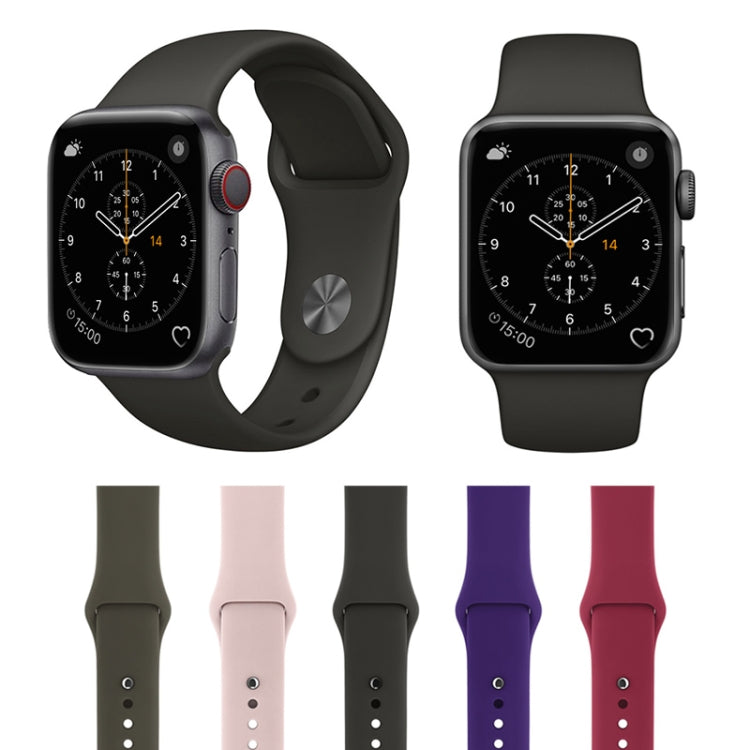 For Apple Watch Series 3 & 2 & 1 38mm Fashion Simple Style Silicone Wrist Watch Band, For 38mm