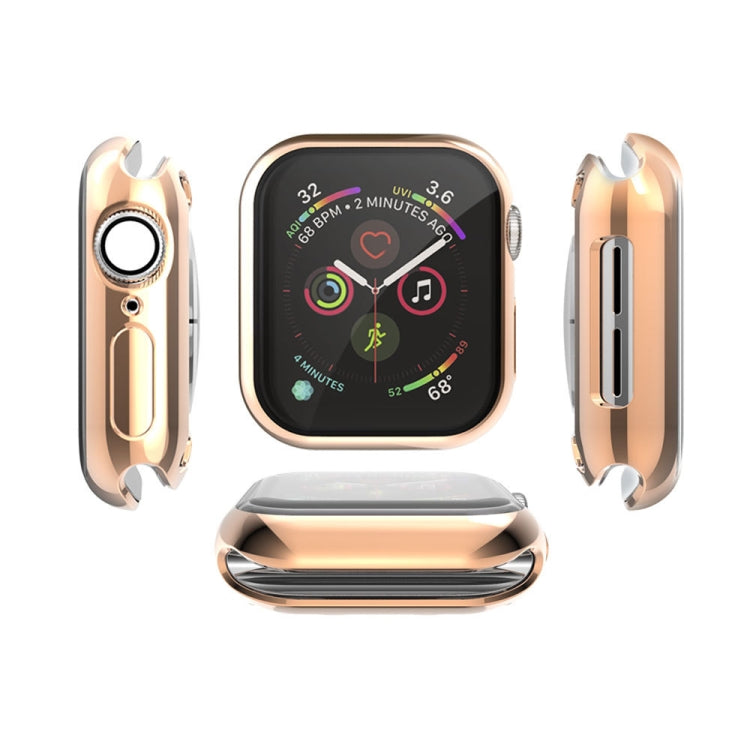 Full Coverage Plating TPU Case For Apple Watch Series 6 / 5 / 4 / Watch SE 44mm, For Apple Watch Series 6 / 5 / 4 / Watch SE 44mm