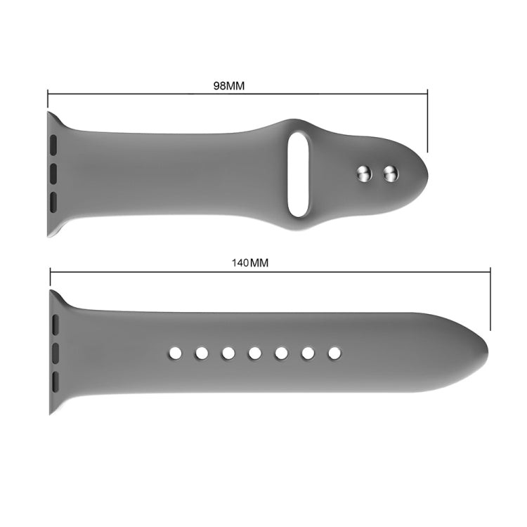 Double Rivets Silicone Watch Band for Apple Watch Series 3 & 2 & 1 42mm, Apple Watch 42mm