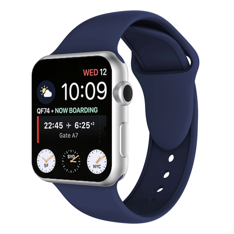 سوار ساعة سيليكون بمسامير مزدوجة لسلسلة Apple Watch 3 و2 و1 مقاس 38مم، Apple Watch مقاس 38مم