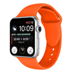 سوار ساعة سيليكون بمسامير مزدوجة لسلسلة Apple Watch 3 و2 و1 مقاس 38مم، Apple Watch مقاس 38مم
