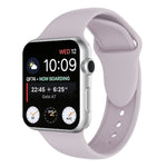 سوار ساعة سيليكون بمسامير مزدوجة لسلسلة Apple Watch 3 و2 و1 مقاس 38مم، Apple Watch مقاس 38مم