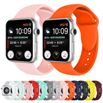 سوار ساعة سيليكون بمسامير مزدوجة لسلسلة Apple Watch 3 و2 و1 مقاس 38مم، Apple Watch مقاس 38مم