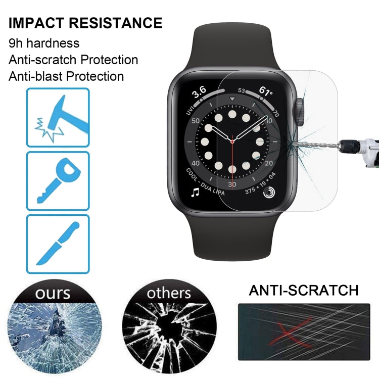 9H 2.5D Tempered Glass Film For Apple Watch Series 6 / 5 / 4 / Watch SE 44mm, For Apple Watch Series 6 / 5 / 4 / Watch SE 44mm