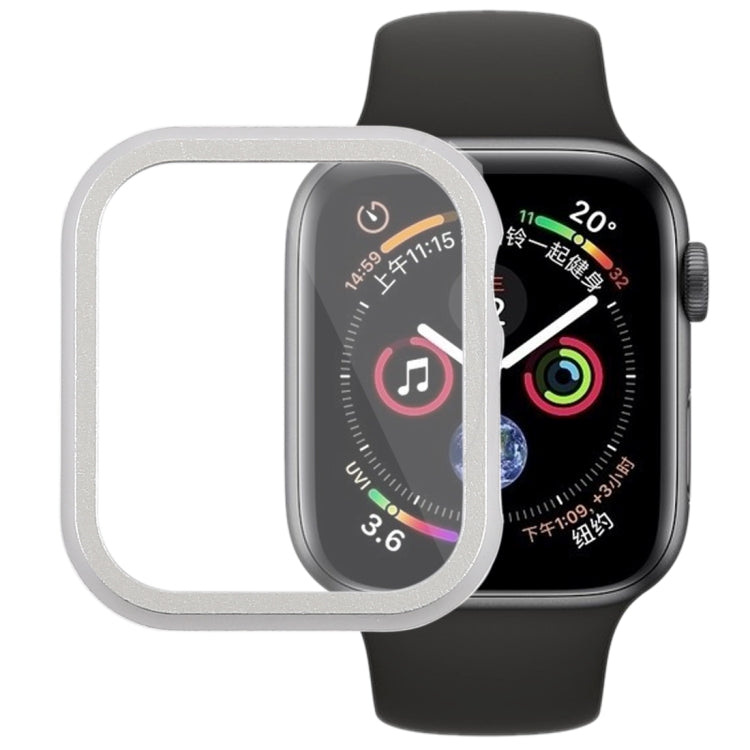 غطاء حماية بإطار أمامي معدني لسلسلة Apple Watch 6 / 5 / 4 / Watch SE مقاس 40مم، لسلسلة Apple Watch 6 / 5 / 4 / Watch SE مقاس 40مم