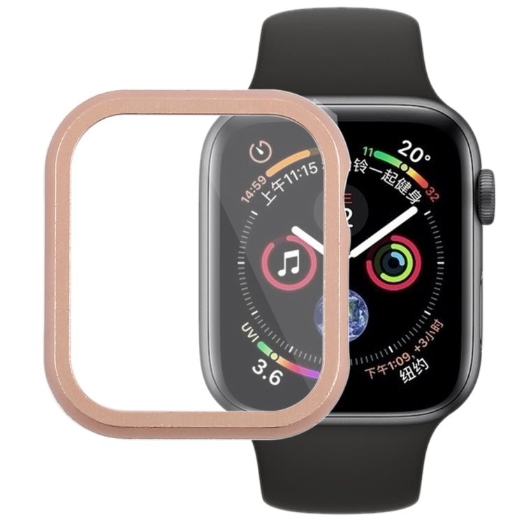 غطاء حماية بإطار معدني أمامي لسلسلة Apple Watch 6 / 5 / 4 / Watch SE 44مم، لسلسلة Apple Watch 6 / 5 / 4 / Watch SE 44مم