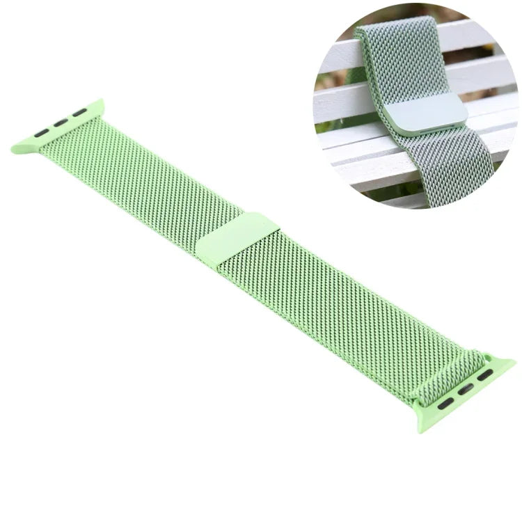 For Apple Watch Series 7 41mm / 6 & SE & 5 & 4 40mm / 3 & 2 & 1 38mm Color-changing Magnetic Nylon Watch Band, 40mm