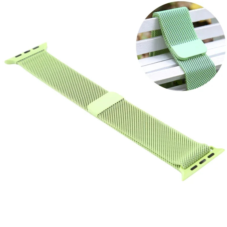 For Apple Watch Series 7 41mm / 6 & SE & 5 & 4 40mm / 3 & 2 & 1 38mm Color-changing Magnetic Nylon Watch Band, 40mm