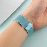 For Apple Watch Series 7 41mm / 6 & SE & 5 & 4 40mm / 3 & 2 & 1 38mm Color-changing Magnetic Nylon Watch Band, 40mm