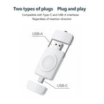شاحن لاسلكي مغناطيسي سريع U8 USB / Type-C لساعات آبل سيريس، U8