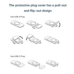 شاحن لاسلكي مغناطيسي سريع U8 USB / Type-C لساعات آبل سيريس، U8