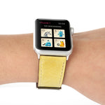 For Apple Watch Series 10 42mm / 9&8&7 41mm / SE 3&SE 2&6&SE&5&4 40mm / 3&2&1 38mm Fresh Style Genuine Leather Watch Band, 38mm