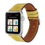 For Apple Watch Ultra 49mm&Watch Ultra 2 49mm / Series 10 46mm / 9&8&7 45mm / SE 3&SE 2&6&SE&5&4 44mm / 3&2&1 42mm Fresh Style Genuine Leather Watch Band, 42mm