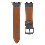 For Apple Watch Ultra 49mm&Watch Ultra 2 49mm / Series 10 46mm / 9&8&7 45mm / SE 3&SE 2&6&SE&5&4 44mm / 3&2&1 42mm Simple Fashion Genuine Leather Cowboy Pattern Watch Band, 42mm