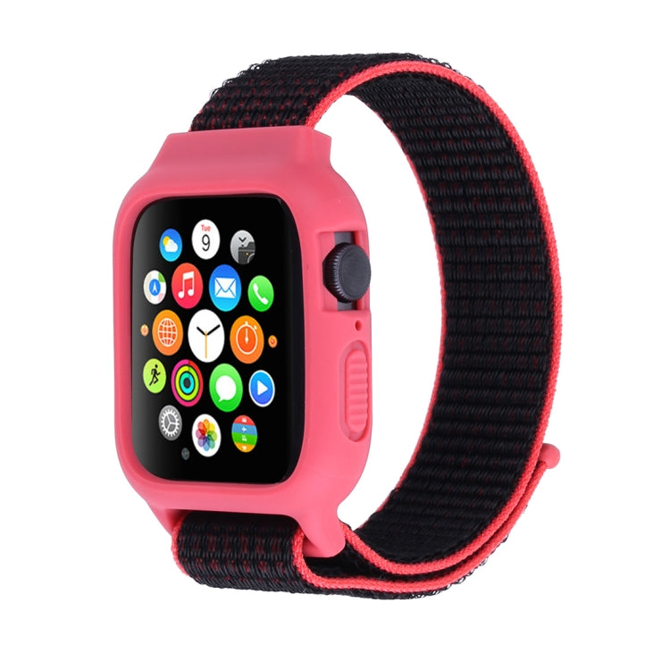 For Apple Watch Ultra 49mm&Watch Ultra 2 49mm / Series 10 46mm / 9&8&7 45mm / SE 3&SE 2&6&SE&5&4 44mm / 3&2&1 42mm Nylon Watch Band with Hook and Loop Fastener, For Apple Watch Ultra 49mm / Series 8&7 45mm / SE 2&6&SE&5&4 44mm / 3&2&1 42mm             ...