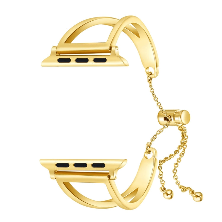 Bracelet de montre en métal en forme de V avec boucle en acier inoxydable pour Apple Watch Series 10 42 mm / 9, 8 et 7 41 mm / SE 3, SE 2, 6, SE 5 et 4 40 mm / 3, 2 et 1 38 mm