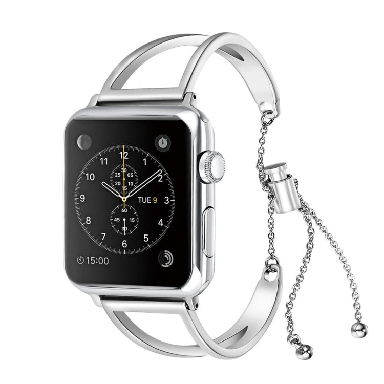 Bracelet de montre en métal en forme de V avec boucle en acier inoxydable pour Apple Watch Series 10 42 mm / 9, 8 et 7 41 mm / SE 3, SE 2, 6, SE 5 et 4 40 mm / 3, 2 et 1 38 mm