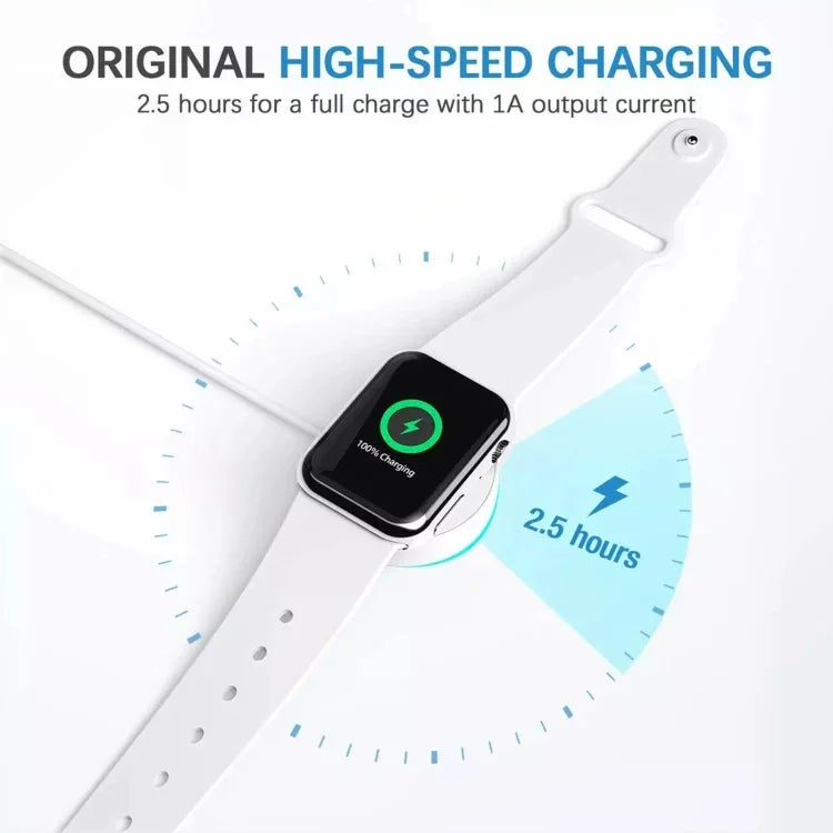 كابل شحن سريع لاسلكي مغناطيسي إلى Type-C / USB-C لسلسلة Apple Watch، Type-C